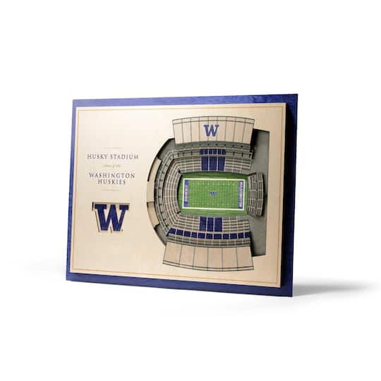 NCAA 5-Layer StadiumView Wall Art By Youthefan in Washington Huskies | 13" x 17" x .63" | Michaels®